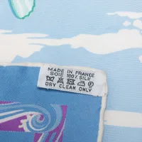 エルメス　スカーフ 90cm レア品❣️「De La Mer au Ciel」柄 エルメス スカーフ 90cm レア品❣️「De La Mer au Ciel」柄