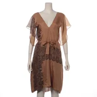 フォクシーニューヨーク トリアセテート ノースリーブワンピース