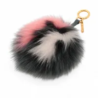 セリーヌ ポンポン チャーム シアリング ピンク トリオンフ