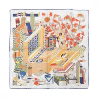 エルメス カレ90 OFFRANDES D'UN JOUR 花の捧げ物 スカーフ