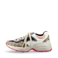 グッチ GGスプリーム レザー×ラバー ハイカットスニーカー 7