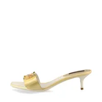 美品★ルイヴィトン・レザーモノグラム総柄 バックストラップ サンダル(35.5) 美品☆ルイヴィトン・レザーモノグラム総柄 バックストラップ