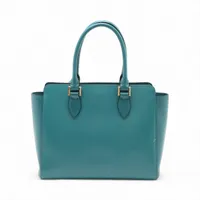 プラダ サフィアーノヴェルニック レザー 2WAYハンドバッグ グリーン