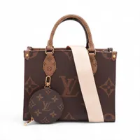 ヴィトン モノグラム ジャイアント リバース オンザゴー PM M46373 ブラウン RFID反応あり