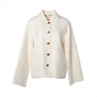 エルメス カシミヤ ショートコート 36 レディース ホワイト 4H0102DA