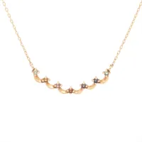 スタージュエリー バタフライ ハイ ダイヤ ネックレス K10(YG) 0.9g