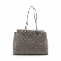 シャネル　コココクーン　ナイロン　トートバッグ　シルバー CHANEL シャネル コココクーン シルバー金具 トートバッグ