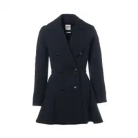 エルメス ウール ロングコート 34 レディース ブラック WZ566520｜中古