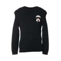 ルシアンペラフィネ　ラインストーン　ベア　カシミヤニット　セーター　Mサイズ. ルシアンペラフィネ　ラインストーン　ベア　カシミヤニット　セーター　Mサイズ.