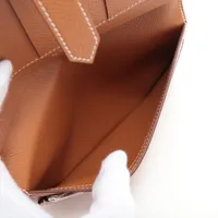 エルメス ベアンスフレ ヴォーエプソン 財布 クレ シルバー金具 X:2016年 エルメス ベアンスフレ ブラック ヴォーエプソン シルバー金具