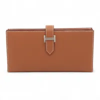 エルメス ベアンスフレ ヴォーエプソン ロングウォレット ゴールド