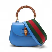 グッチ バンブー ニムフェア レザー 2WAYハンドバッグ ピンク