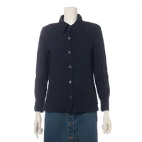 シャネル ココボタン コットン カーディガン 38 ネイビー シャネル ココボタン コットン カーディガン 38 ネイビー