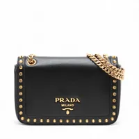 ドルチェ&ガッバーナ ディボーション レザー チェーンショルダー