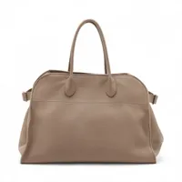 ザロウ ソフトマルゴー12 レザー ハンドバッグ ブラウン