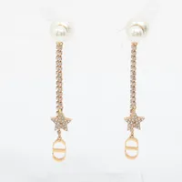 Dior ピアス　未使用品 DIOR | Clair D Lune ピアス メタル & クリスタル