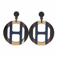 エルメス Hエキップ ネックレス バッファローホーン イエロー