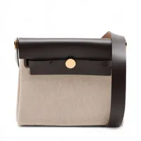 エルメス エールバッグジップ20 トワルアッシュxヴァッシュハンター