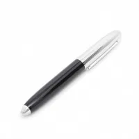 モンブラン　万年筆　ブラックアンドシルバー MONTBLANC (モンブラン) 万年筆 ブラック×シルバー メタルラバー