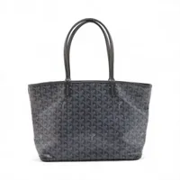 ゴヤール アルトワPM PVC×レザー トートバッグ オレンジ