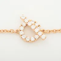 エルメス フィネス ダイヤ ブレスレット 750(PG) 3.9g 0.55 ST