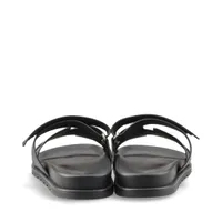 エルメス シプレ レザー サンダル 41.5 メンズ ブラック ベルクロ