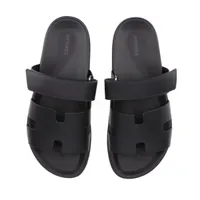 エルメス シプレ レザー サンダル 41.5 メンズ ブラック ベルクロ