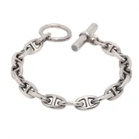 エルメス シェーヌダンクルPM ブレスレット 18コマ 925 35.0g シルバー