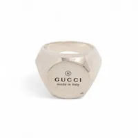 グッチ インターロッキングG リング 11 925 5.0g シルバー