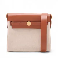 エルメス エールバッグジップ20 トワルアッシュxヴァッシュハンター