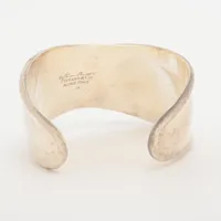 【美品】T-KOO52 バングル ティファニー ボーンカフ バングル 925 49.8g シルバー ZZ024774