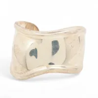 【美品】T-KOO52 バングル ティファニー ボーンカフ バングル 925 49.8g シルバー ZZ024774