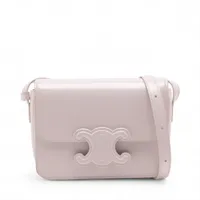 ⭐未使用に近い⭐セリーヌ レザー オーバルパース キュイル トリオンフ ポーチ セリーヌCelineオーバルパース キュイル トリオンフブラウン