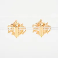 希少　オールド　ディオール　エンブレムロゴ　イヤリング　ピアス　ゴールド クリスチャンディオール Diorロゴ イヤリング(両耳用) GP