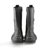 Christian Dior Rubber Boots 40 Ladies' Black MD0322 DIOR GROUND | eBay