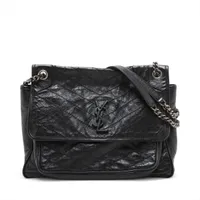 サンローランパリ ニキ レザー チェーンショルダーバッグ