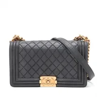 シャネル ボーイシャネル ベルベット チェーンショルダーバッグ