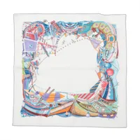 未使用・24年新作　エルメス　カレH 80 サーベル飾袋　フリンジ　スカーフ エルメス カレH 80 サーベル飾袋 フリンジ スカーフ 黒 ノワール