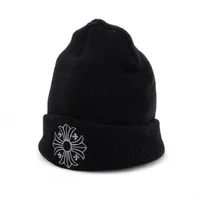 クロムハーツ CHプラス ビーニー ウール OS ブラック ニットキャップ