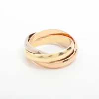 カルティエ トリニティ リング 750(YG×PG×WG) 9.0g 54 A3965771｜中古