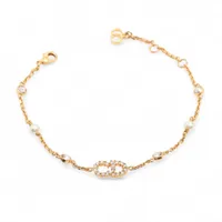 ディオール DIOR CODE ディオール コード バングル GP ネイビー