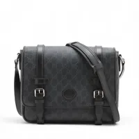 r93【近年モデル】保存袋付　グッチ　GGスプリーム　レザーブラックショルダー. r93【近年モデル】保存袋付 グッチ GGスプリーム レザーブラック