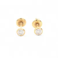 ティファニー リボン ダイヤ ピアス 750(YG) 4.0g A3067852