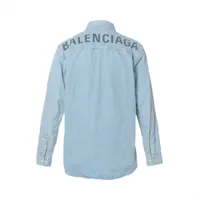 Balenciaga 18 years Cotton Denim shirt 37 Men's Blue 557578 | eBay