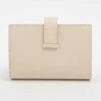 エルメス ベアンミニ ヴォーエプソン 財布 ホワイト W:2024年 A3966937