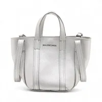 バレンシアガ ビストロバスケットバッグXS ストロー カゴバッグ