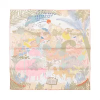 エルメス シルク カレ90 　花咲く鳥たちの国で　スカーフ HERMES】【Au Pays des Oiseaux Fleurs】【フランス製】エルメス