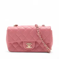 シャネル ミニマトラッセ デニム シングルフラップ シングル