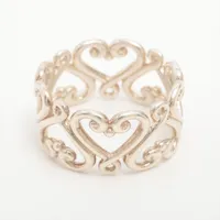 ティファニー リング 925 3.7g シルバー ハート AH023608｜中古