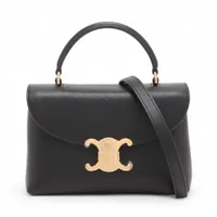 セリーヌ トリオンフ ティーンニノ レザー 2WAYハンドバッグ